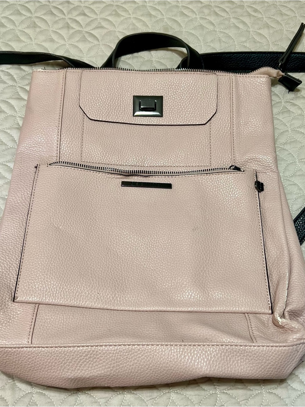 Stylish Blush Pink Steve Madden Women’s Tote Backpack - Modern Everyday Bag